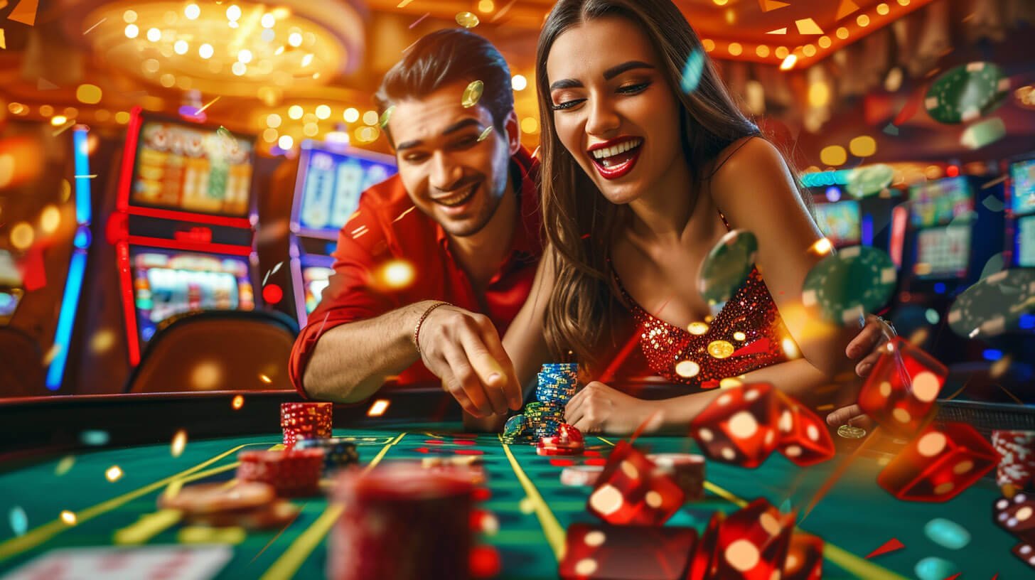 Studio live casino titi 4d dengan dealer profesional menampilkan permainan blackjack dan roulette